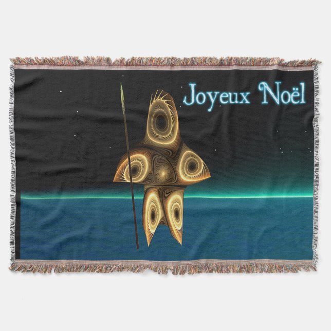 Manta Tejida Fractal Inuit Hunter - Joyeux Noё l (Anverso)