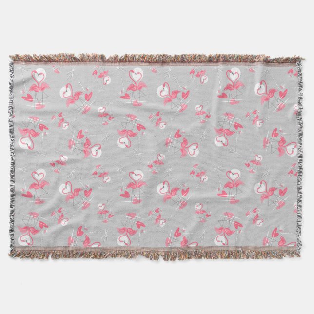 Manta Tejida Funda Flamingo Love Multi-tire (Anverso)