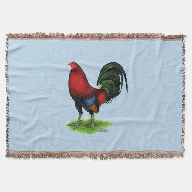 Manta Tejida Gamecock: rojo oscuro (Anverso)