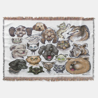 Manta Tejida Gatos y perros