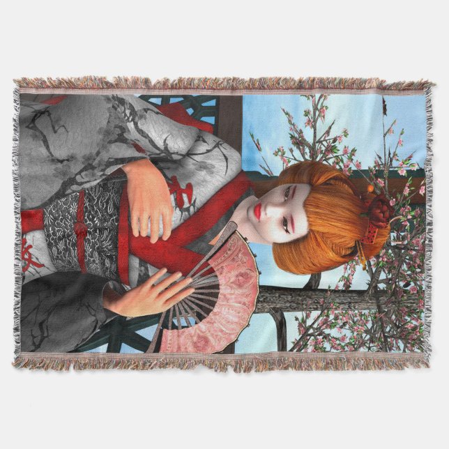 Manta Tejida Geisha (Anverso)