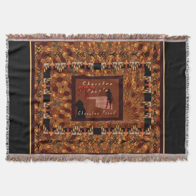 Manta Tejida Gente cherokee (Anverso)
