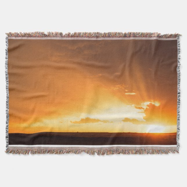 Manta Tejida Golden Sunset Blanket (Anverso)