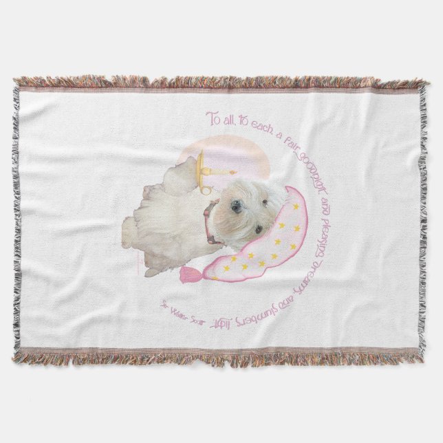 Manta Tejida Goodnight Pink (Anverso)