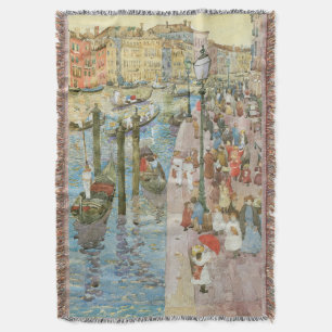 Manta Tejida Gran Canal, Venecia por Maurice Prendergast