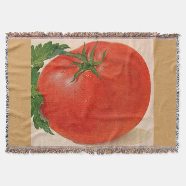 Manta Tejida gran tomate jugoso (Anverso)