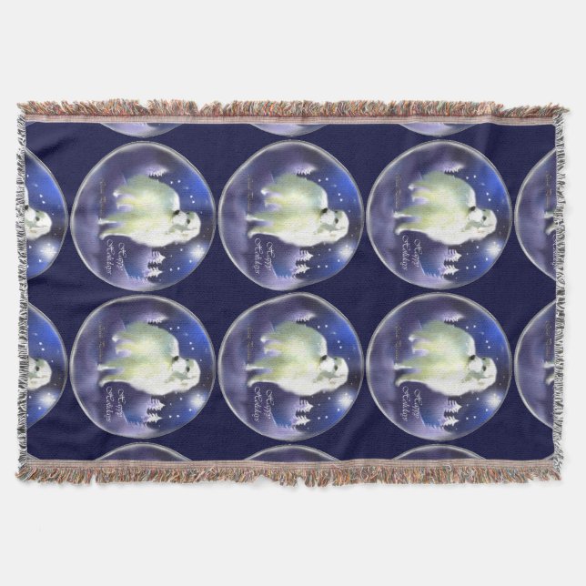 Manta Tejida Grandes Navidades de Pirineos (Anverso)