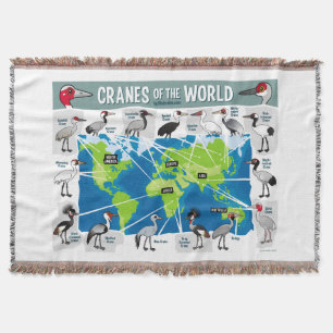 Manta Tejida Grúas del mundo