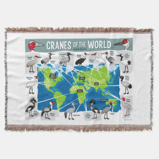 Manta Tejida Grúas del mundo