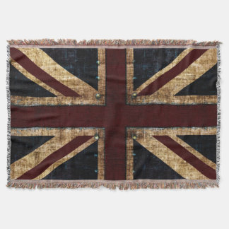 Manta Tejida Grunge Union Jack