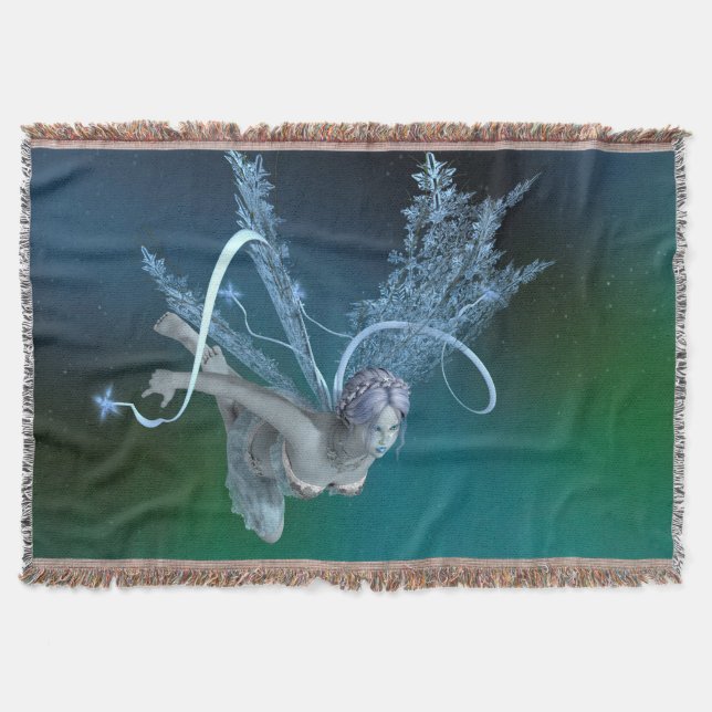 Manta Tejida Hada de Invierno (Anverso)