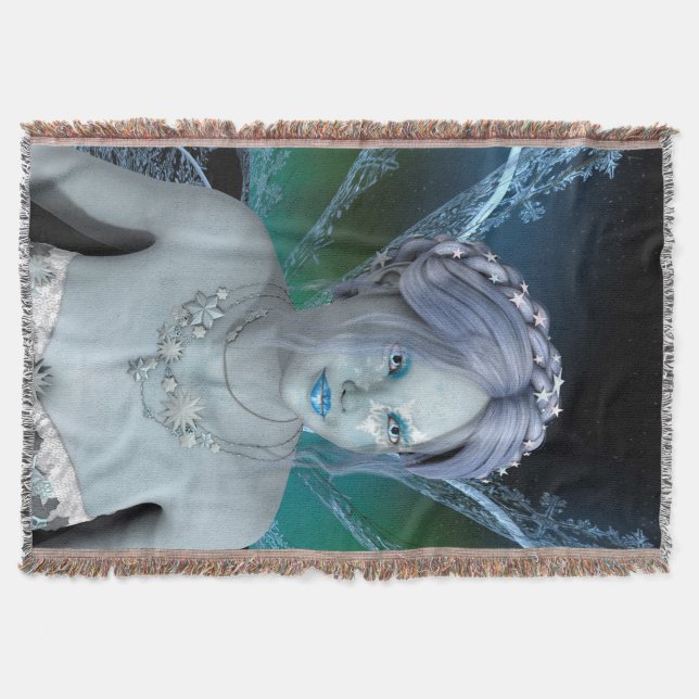 Manta Tejida Hada de Invierno (Anverso)