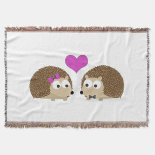 Manta Tejida Hedgehog Love