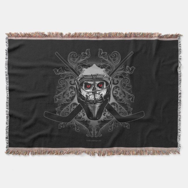 Manta Tejida Hellish Hockey Goalie (Anverso)