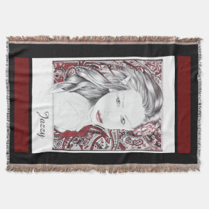 Manta Tejida Hermoso Elfo Female Paisley