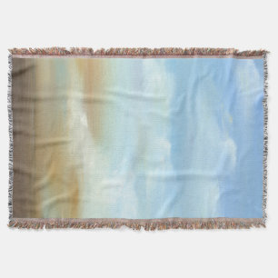 Manta Tejida Hermoso paisaje aéreo con nubes esponjosas