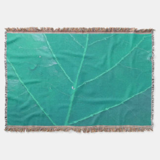 Manta Tejida Hoja de Aqua