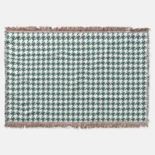 Manta Tejida Houndstooth DK PONE VERDE CUALQUIER FONDO del