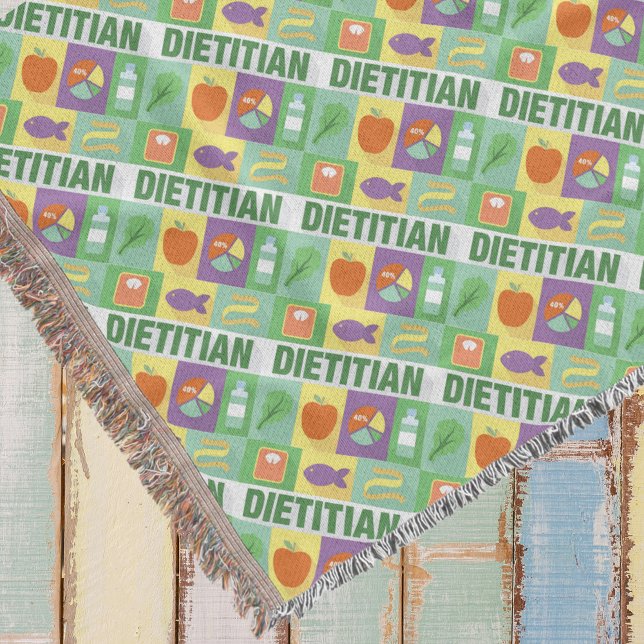 Manta Tejida Icónico Dietista Profesional Diseñado (Subido por el creador)