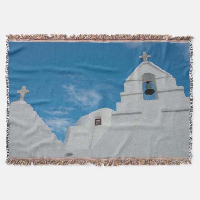 Manta Tejida Iglesia típica encalada (Anverso)