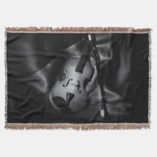 Manta Tejida Imagen en blanco y negro de una viola
