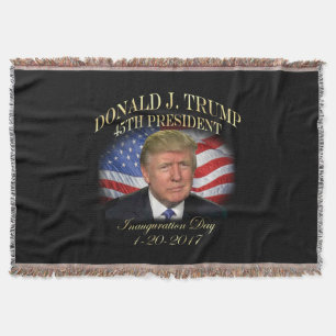 Manta Tejida Inauguración de presidente Donald Trump