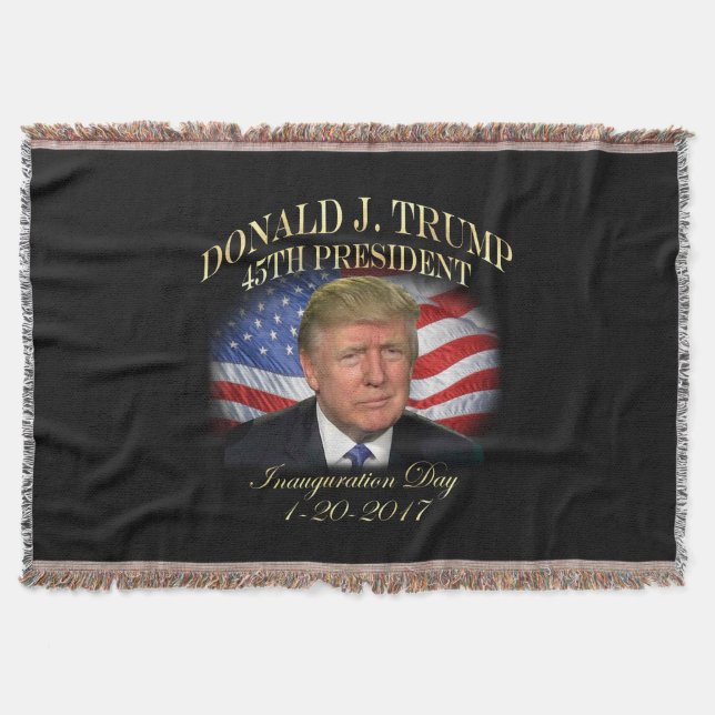 Manta Tejida Inauguración de presidente Donald Trump (Anverso)