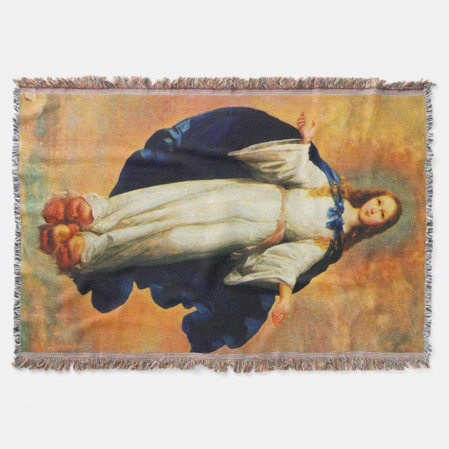 Manta Tejida Inmaculada Concepción Virgen María Asunción 10 (Anverso)