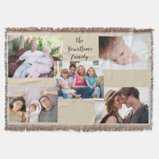 Manta Tejida Inspiraciones de fotos familiares personalizadas