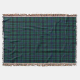 Manta Tejida Keith Clan Dark Green Green Modern Scottish Tartán