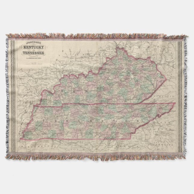 Manta Tejida Kentucky y Tennessee (Anverso)