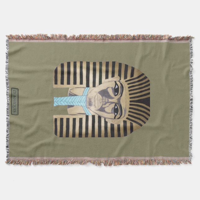 MANTA TEJIDA KING TUT LANZAR BLANKET (Anverso)