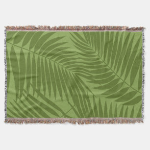 Manta Tejida Kona Palms Hawaiian Leaf Tropical
