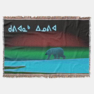 Manta Tejida Kuvianak Innovia - Oso Polar de Luces Polares