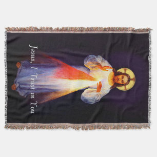 Manta Tejida La divina misericordia de Jesús abre la puerta
