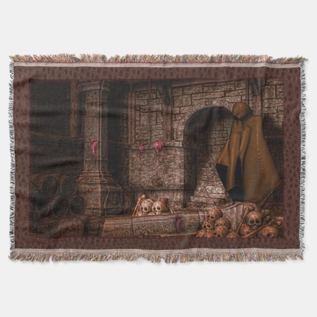 Manta Tejida La oscuridad (Anverso)