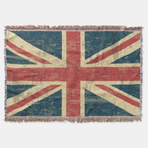 Manta Tejida La situación de Union Jack Vintage