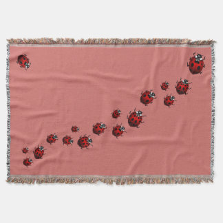 Manta Tejida Ladybug Blanket Ladybug / Ladybird Throw Blankets