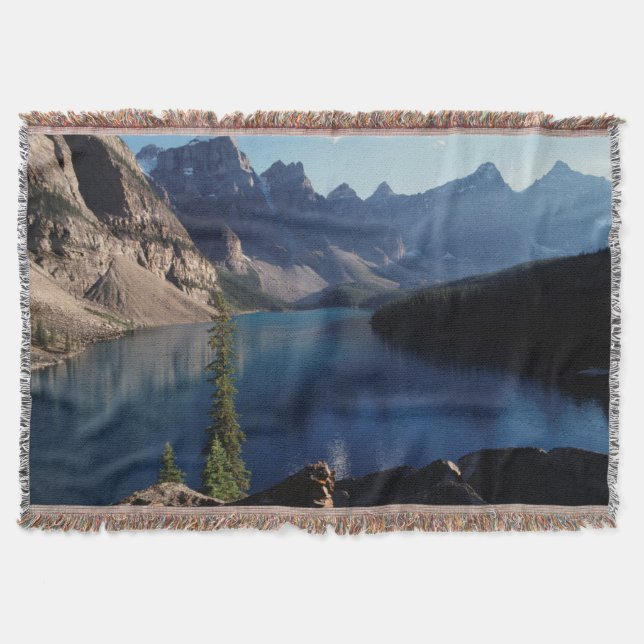 Manta Tejida Lago Moraine Parque Nacional Banff (Anverso)