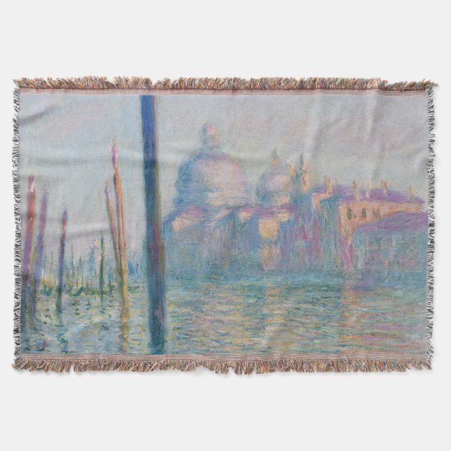 Manta Tejida Le Grand Canal de Claude Monet (Anverso)