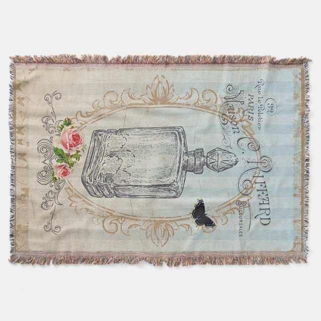Manta Tejida Le Parfum I - Throw Blanket (Anverso)