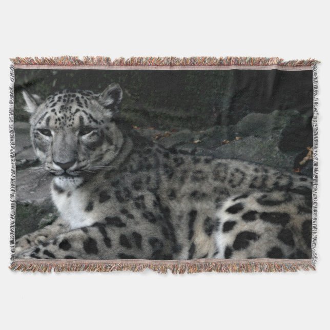 Manta Tejida Leopard Picture Blanket (Anverso)