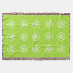 Manta Tejida Lime Mandala