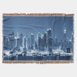 Manta Tejida Línea panorámica de Nueva York