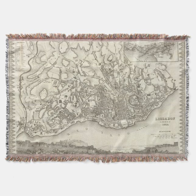 Manta Tejida Lisboa, Portugal (Anverso)