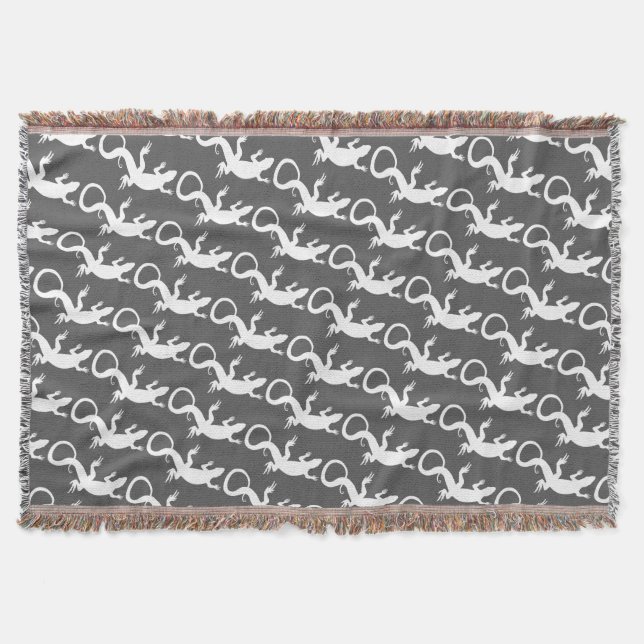 Manta Tejida Lizard Art Blankets Reptile Lizard Throw Blanket (Anverso)