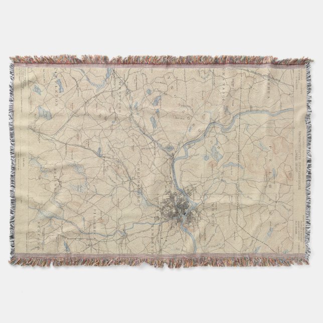 Manta Tejida Lowell, Massachusetts (Anverso)