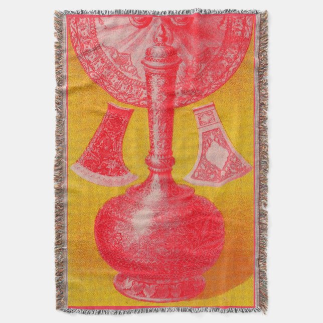 Manta Tejida lujosos decoradores de impresión victorianos y... (Frente vertical)