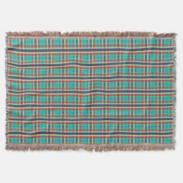 Manta Tejida Mad Acerca De Plaid ~ Camp Blanket Turquoise
