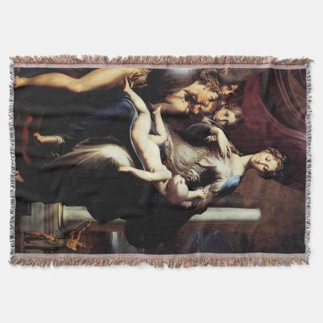 Manta Tejida Madonna con el cuello largo (Anverso)